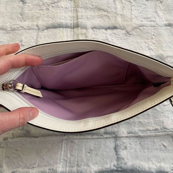 Coach wristlet zipper close clutch purse white 10.5”x5.5” - Picture 7 of 12